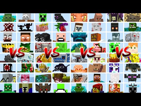 EVERY MOB IN MINECRAFT TOURNAMENT | Minecraft Mob Battle