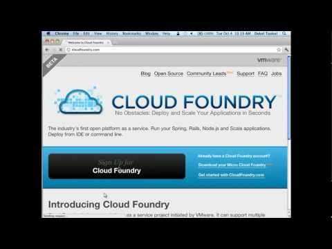 Getting Started - CloudFoundry.com and Micro Cloud Foundry