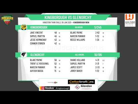 CTPL Premier League Men's 2nd Grade Round 11 - Kingborough v Glenorchy