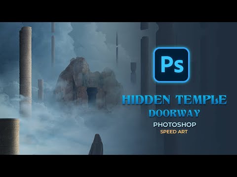 Creating a HIDDEN TEMPLE DOORWAY in Photoshop | Fantasy SpeedArt | Photo Manipulation