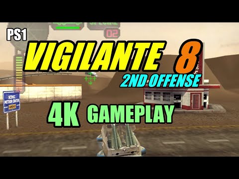 Vigilante 8 2nd Offense PS1 Gameplay HD (Playstation Beetle HW) - 4K
