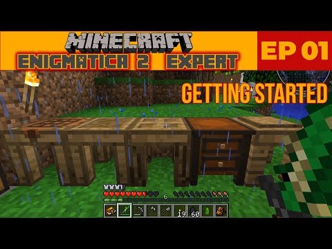 Enigmatica 2 Expert LP EP01 - Getting started with the basics (Modded Survival Series)