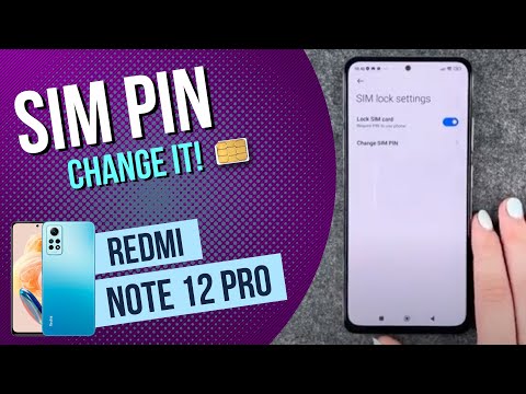 Xiaomi Redmi Note 12 Pro - How to Change SIM PIN • 📱 • 🔢 • 🔐 • Tutorial