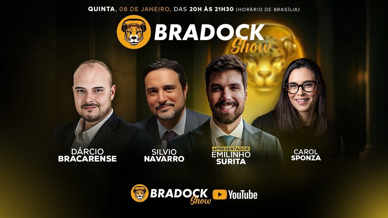 Bradock Show 08/01/26 - Emilinho Surita, Silvio Navarro, Carol Sponza e Dárcio Bracarense