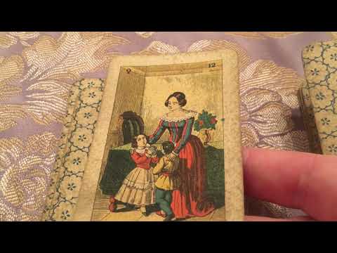 ASMR Antique Fortune Telling Deck Series #1  Italian La Vera Sibilla Deck