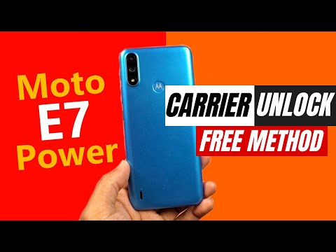 How to unlock Motorola Moto E7 Power free