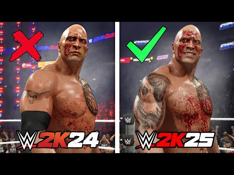 WWE 2K25 vs. WWE 2K24: Amazing Details Comparison