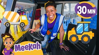 Meekah Explores a Construction Playground and Learns About Excavators | Meekah