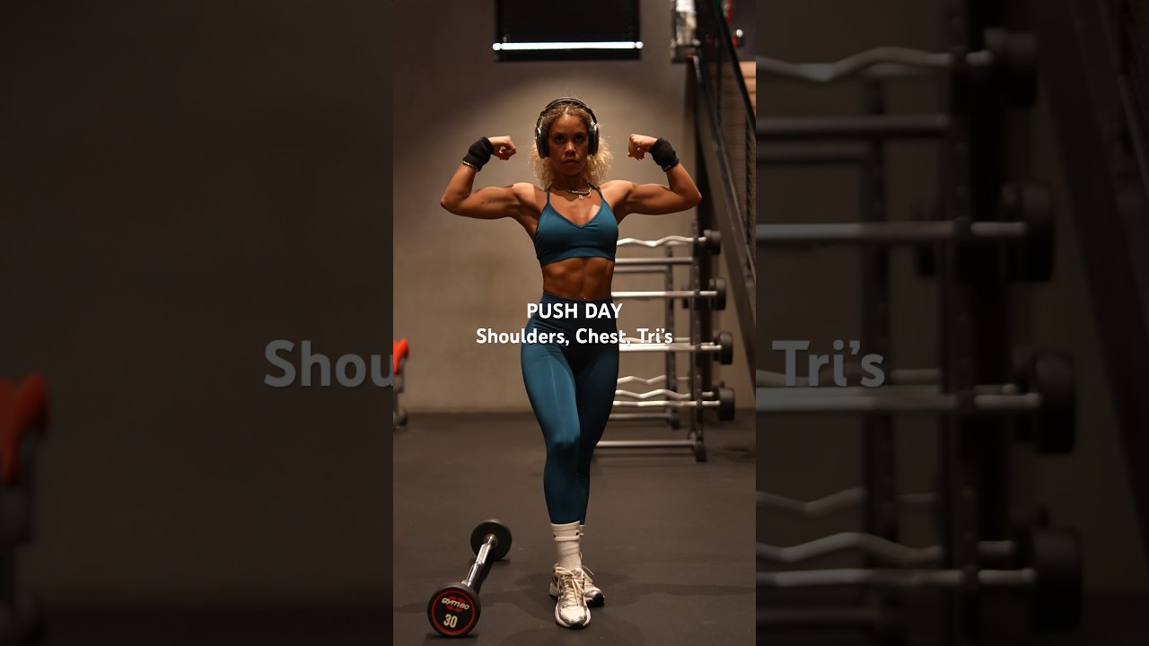 Push Day Workout Routine | Build Stronger Chest, Shoulders & Triceps 💪🏽 #fitnessmotivation