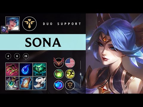 Sona Support vs Senna - NA Grandmaster Patch 25.24