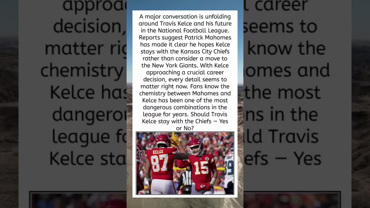 Patrick Mahomes Sends Strong Message To Travis Kelce 🏈🔥
