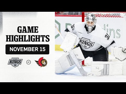 HIGHLIGHTS: LA Kings at Ottawa Senators | 11.15.25 NHL Regular Season