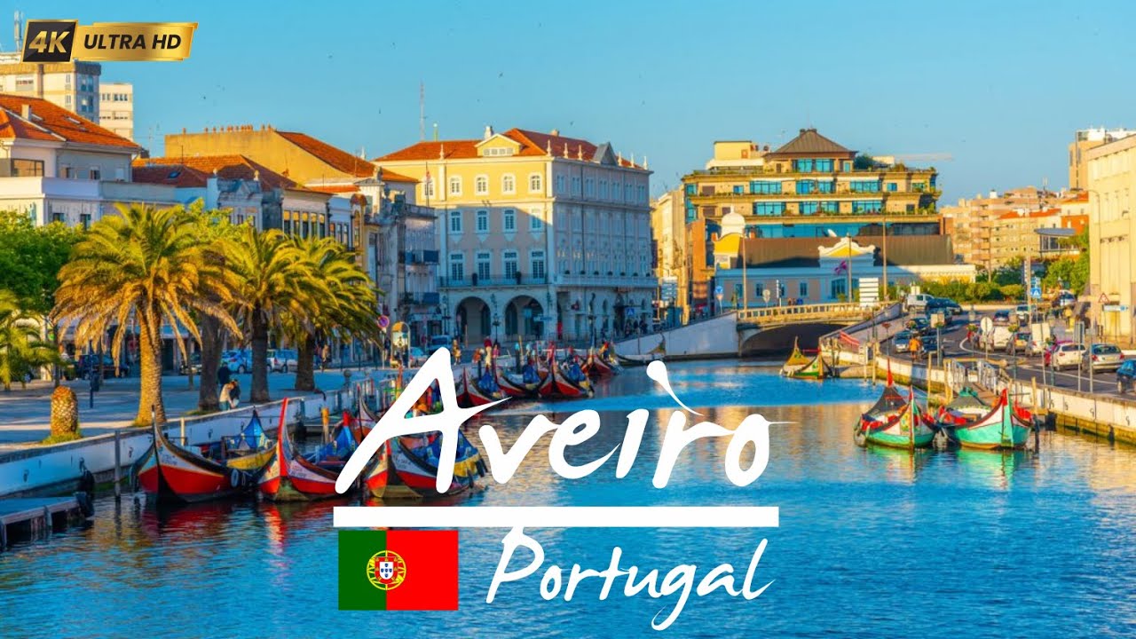 Immersive street-level walking tour through Aveiro Canals, Spain, showcasing authentic urban landscapes, local architecture, and the vibrant atmosphere of the city's neighborhoods