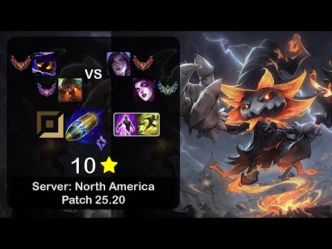 Veigar APC + Nautilus vs Kai'Sa + Morgana - NA GrandMaster - Patch 25.20