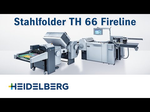 Stahlfolder TH 66 Fireline - Falzen und Schneiden für den Digitaldruck.