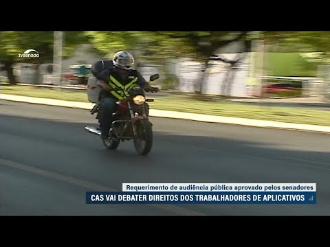 Direitos de trabalhadores de aplicativos serão debatidos na CAS