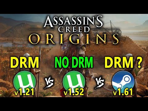 Assassin's Creed Origins - Steam vs Torrent | Original vs Cracked | v1.21 vs v1.51 vs v1.61