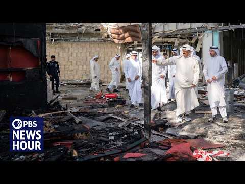 Iranian strikes set Kuwait's largest airport ablaze amid fragile ceasefire with the U.S.