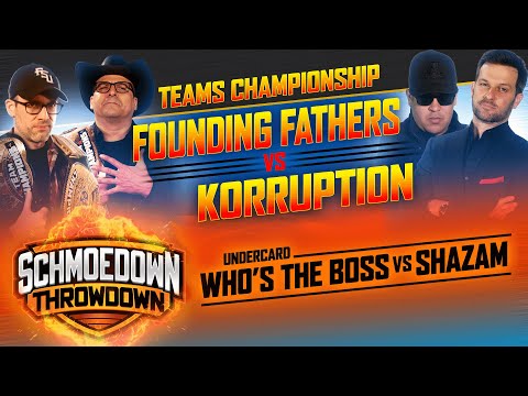 Movie Trivia: Teams Title Match: Founding Fathers vs Korruption IV, Who's The Boss VS Shazam