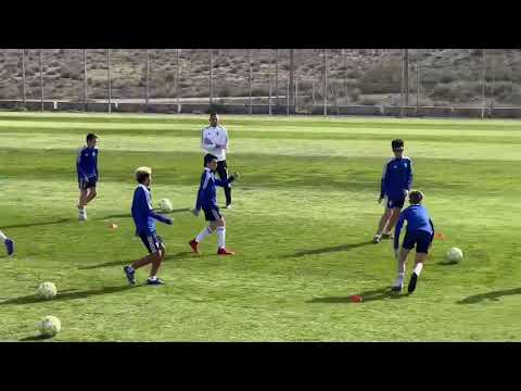 Tata’s first training at Real Zaragoza academy.              (Monday 11/04/2022)