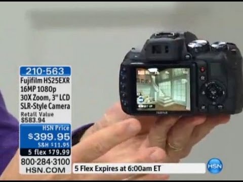 Fujifilm FinePix HS25EXR 16MP, 1080p 30X Optical Zoom Di...
