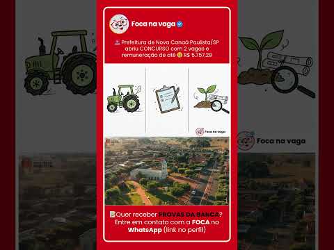 PREFEITURA DE NOVA CANAÃ PAULISTA/SP: NOVO EDITAL PUBLICADO!  #concursopúblico #aprovação