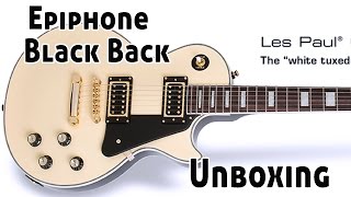 Video thumbnail for Epiphone Black Back Les Paul Custom Unboxing and Demo by Cheap Guitars, Pedals, Amps