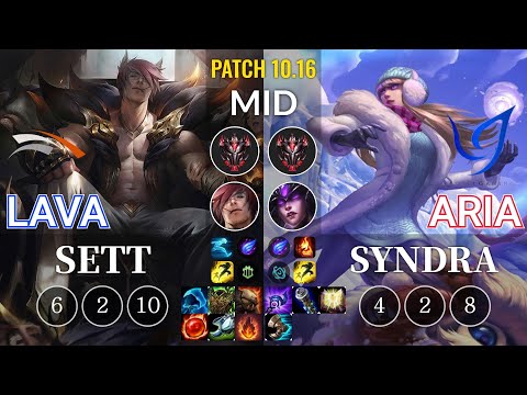 HLE Lava Sett vs CGA Aria Syndra Mid - KR Patch 10.16
