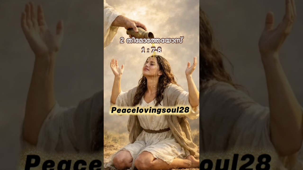 ✨2 Timothy 1 : 7-8✨✨2 തിമോത്തേയോസ്‌ 1 : 7-8✨