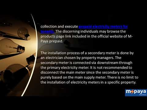 Authentic Prepayment electric meters for tenants