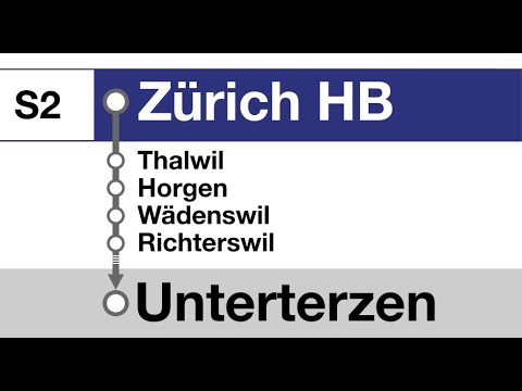 SBB Ansagen » S2 Zürich HB — Unterterzen | Bauarbeiten | SLBahnen