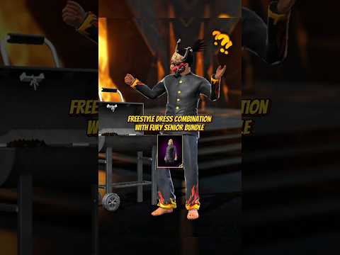 FREESTYLE 🇧🇷 DRESS COMBINATION 👺 WITH FURY SENIOR BUNDLE 🔥 FREE FIRE 🔥