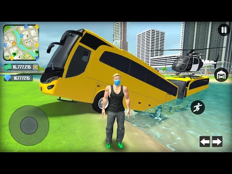 US Police Car and Public Transport Bus Driving in Open World #2 - Android IOS Gameplay
