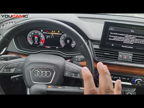 Audi Q5  How to Release the Electronic Parking Brake for Rear Brake Service (EPB)