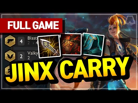 Jinx Carry! (4 Blasters Comp) - Teamfight Tactics Full Game | TFT Galaxies