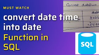 Convert Datetime into date format in sql #sql #dataanalytics