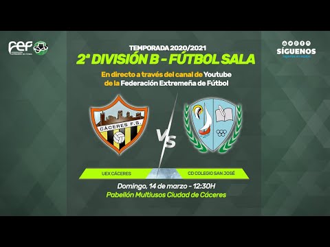UEX Cáceres - CD Colegio San José | 2ª División B Fútbol Sala
