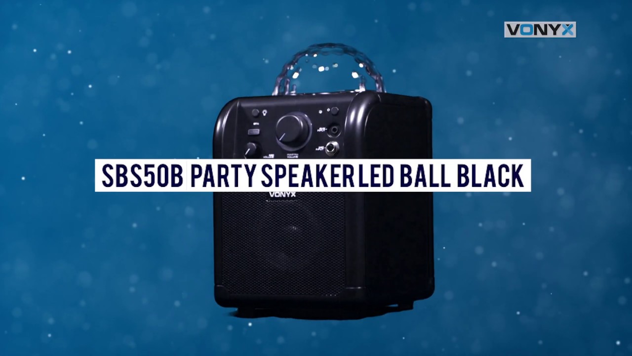 Vonyx Haut-parleurs SBS50B Karaoke Speaker Noir