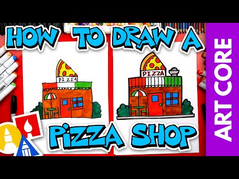 Art Core: Horizontal & Vertical Lines - How To Draw A Pizza Restaurant