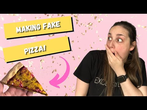 SO MACHEN SIE EINE KÜNSTLICHE PIZZA! Machen Sie realistische falsche Pizzastücke aus lufttrocknen...