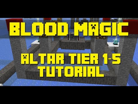 Minecraft Blood Magic Mod - Altar Tier 1 - 5 Building Tutorial