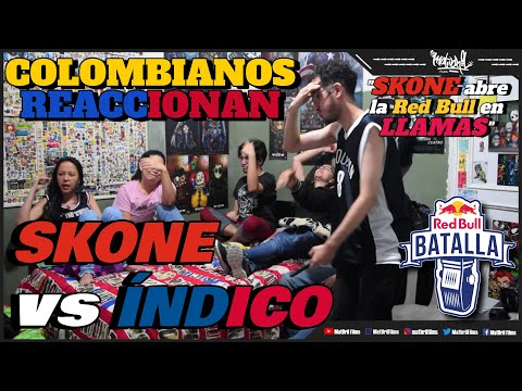 🔴COLOMBIANOS REACCIONAN a SKONE vs ÍNDICO APERTURA IMPECABLE de SKONE [RED BULL INTERNACIONAL 2022]