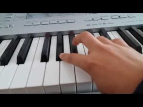 Sultan title song on keyboard in piano Tone with slow motion.