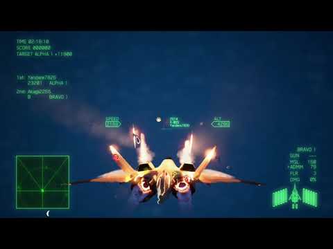 ACE COMBAT 7 CFA-44 VS X-02 dogfight