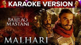 Malhari Song Karaoke Version | Bajirao Mastani | Ranveer