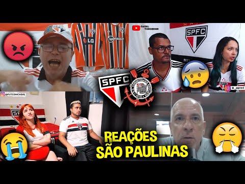 TODAS AS REAÇÕES DOS SÃO PAULINOS I SÃO PAULO 1X2 CORINTHIANS [REACT MAJESTOSO PAULISTÃO 2023]