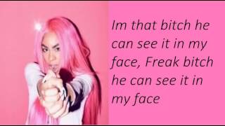 Rico Nasty - Beat My Face [The Race Remix] (Lyrics)