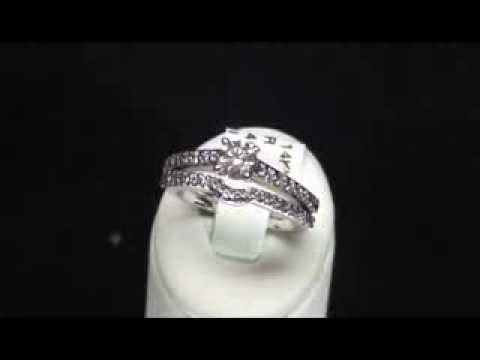 .95CT SI Diamond Engagement Wedding White Gold Ring Set