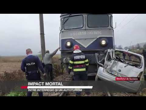 IMPACT MORTAL ÎNTRE INTERREGIO ȘI UN AUTOTURISM