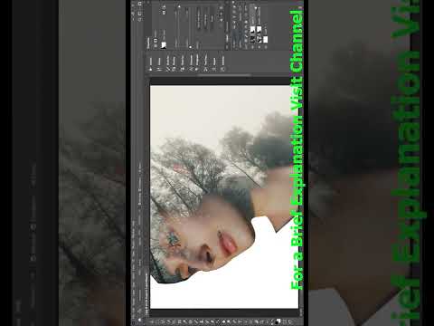 Double Exposure Effect in Photoshop #Shorts#